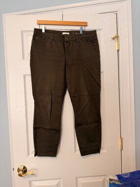 Lauren Conrad Skinny Crop Jeans (Green)- Size 12